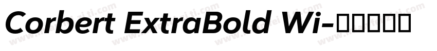 Corbert ExtraBold Wi字体转换